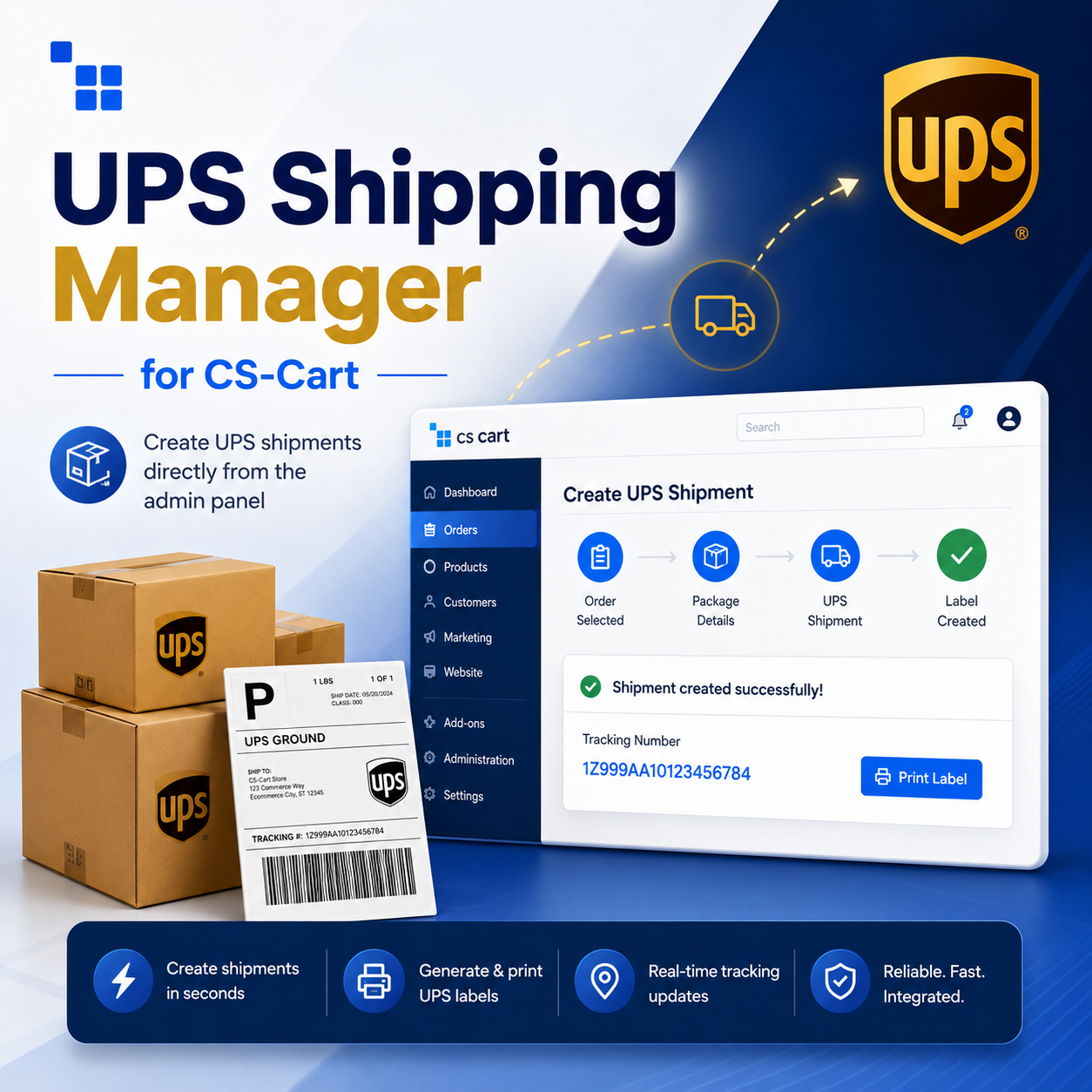 UPS Shipping Manager for CS-Cart