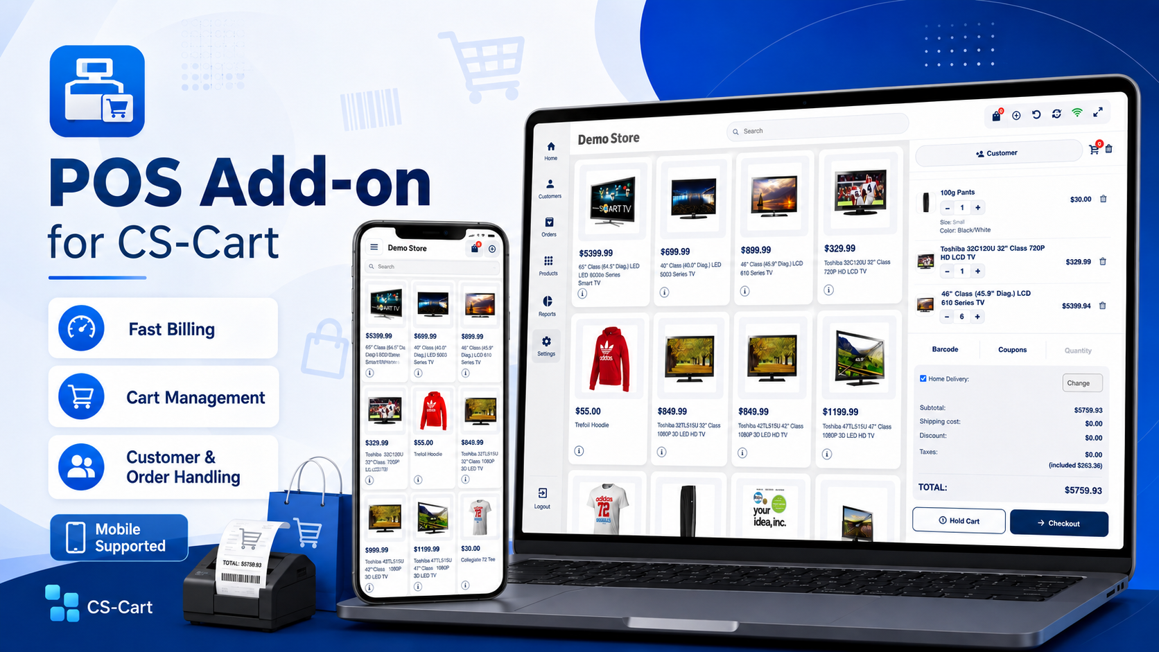 CS-Cart Advanced Point of Sale (POS)