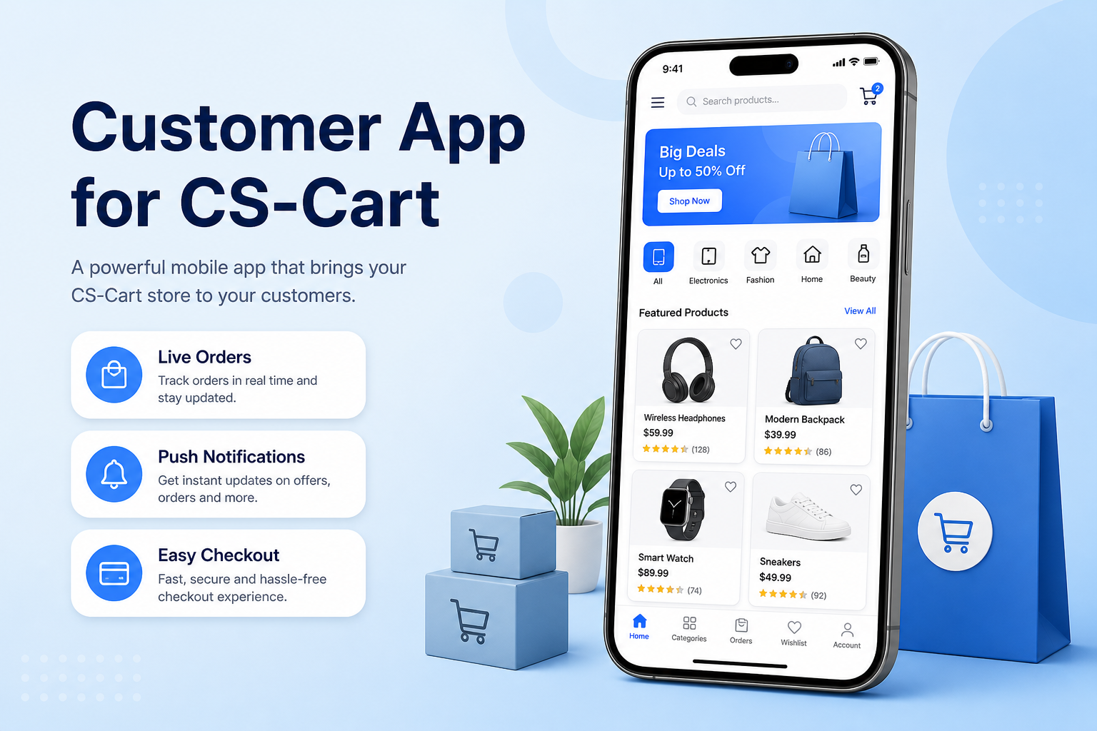 CS-Cart Customer App