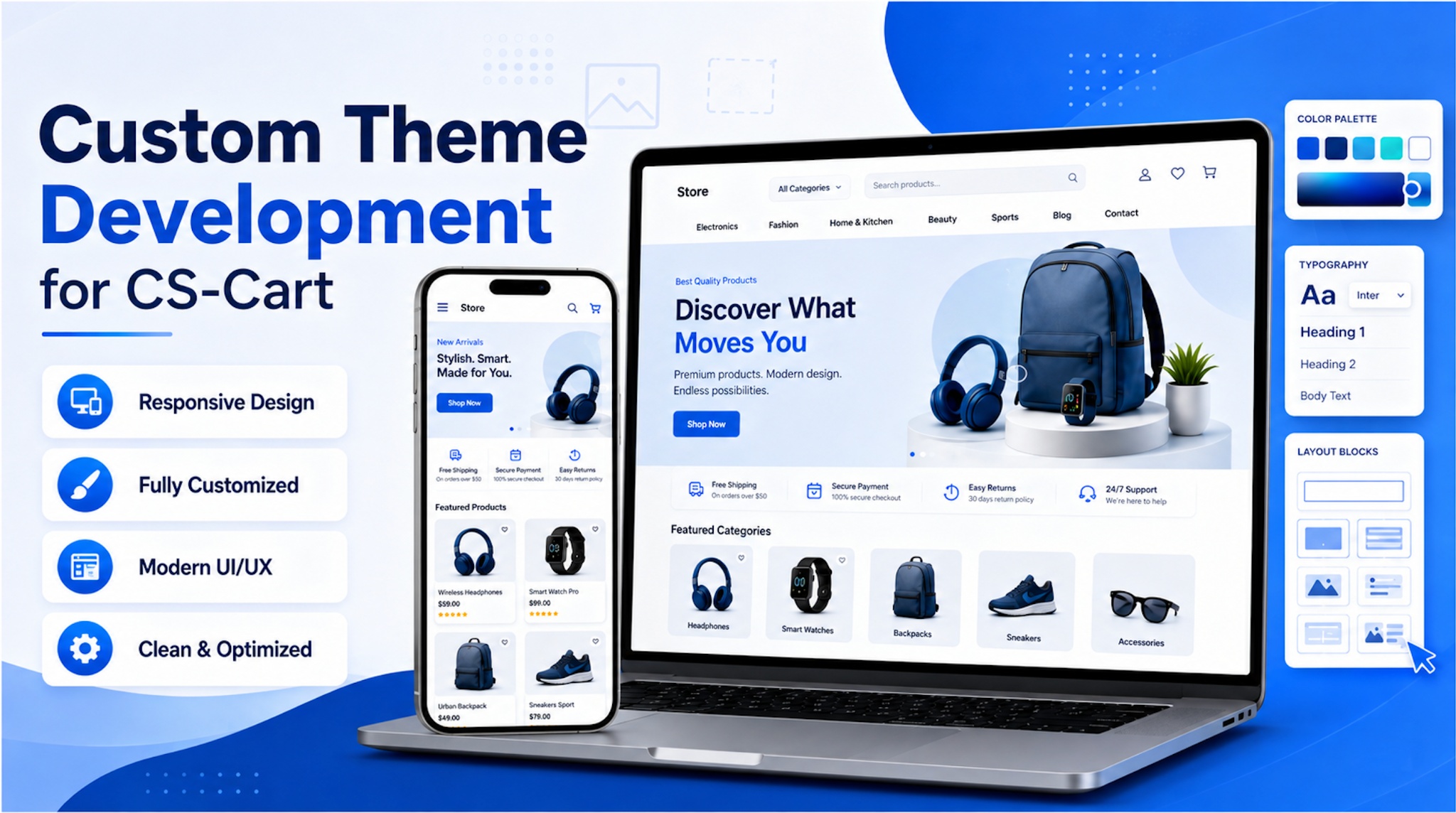 CS-Cart Custom Theme Development & Storefront Design